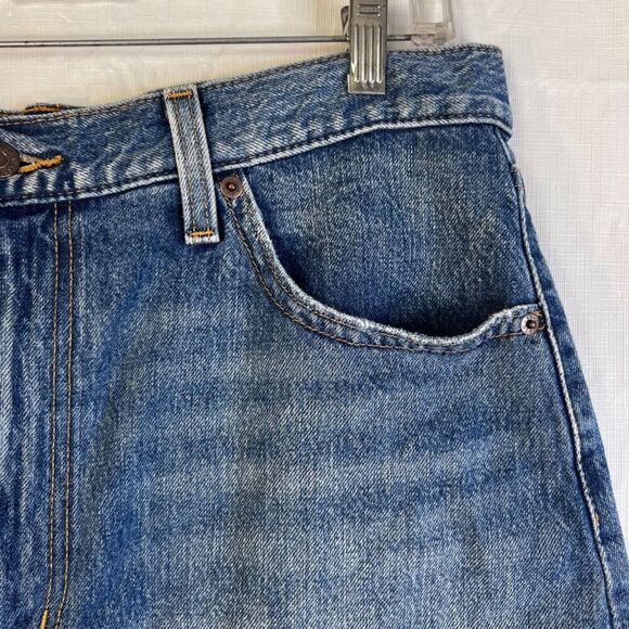 Levis High Waisted Mom Shorts Denim Jean Shorts Size 32 Non Destructed Everyday - Picture 7 of 10